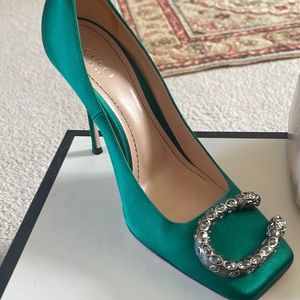 Gucci Dionysus satin green